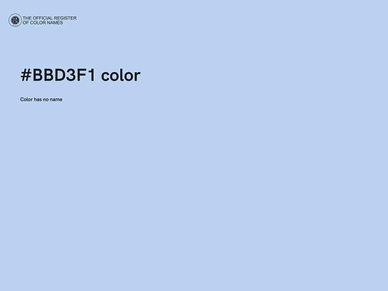 #BBD3F1 color image