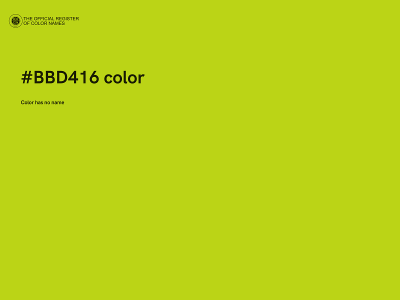 #BBD416 color image