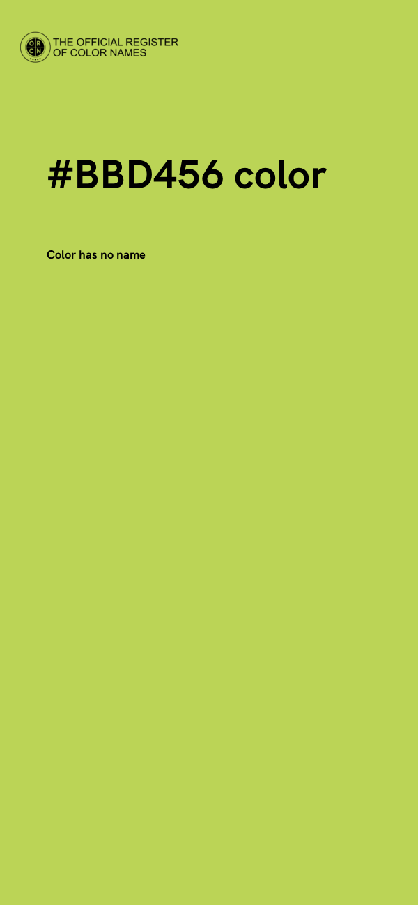 #BBD456 color image