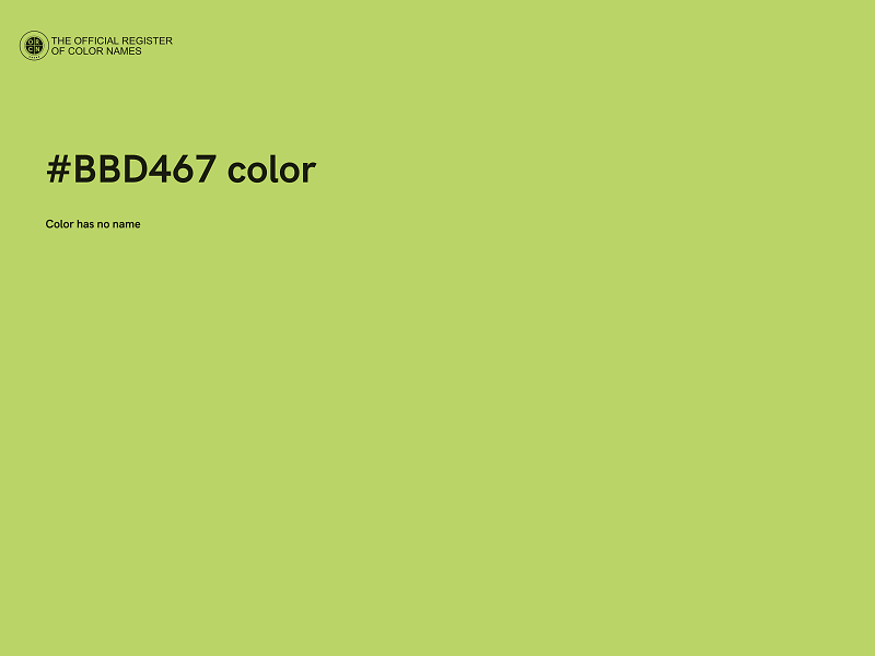 #BBD467 color image