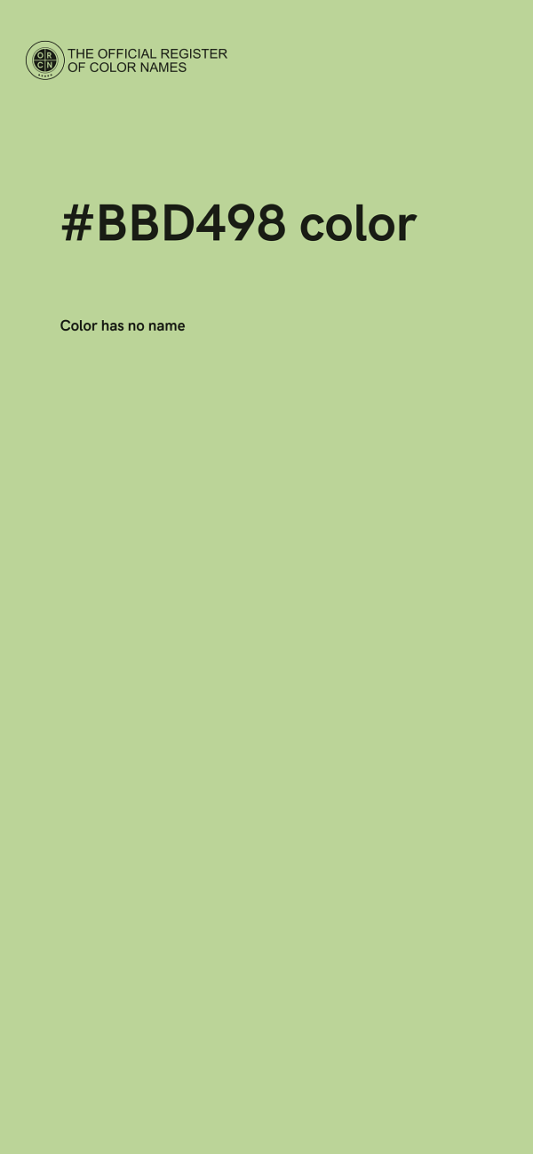 #BBD498 color image