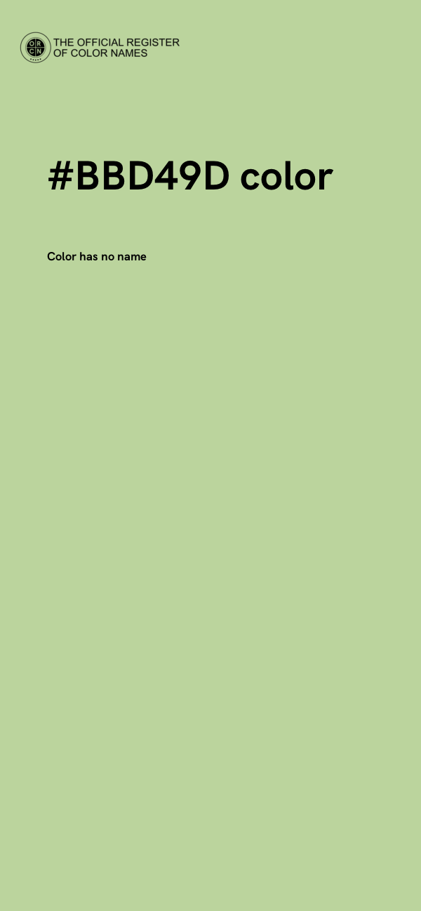 #BBD49D color image
