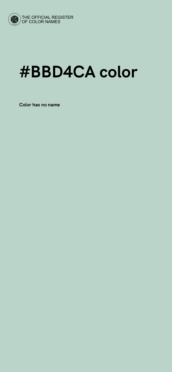 #BBD4CA color image