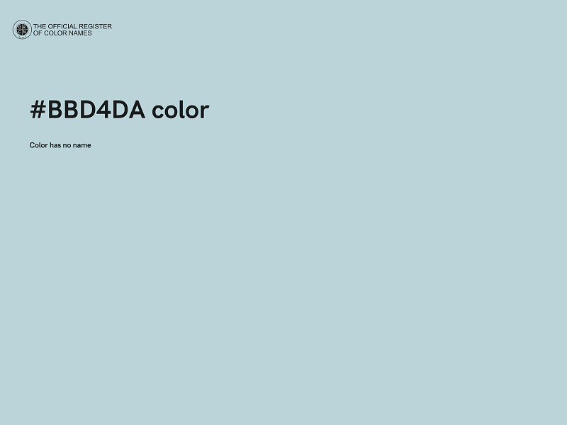 #BBD4DA color image