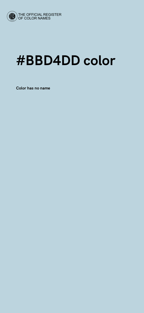 #BBD4DD color image
