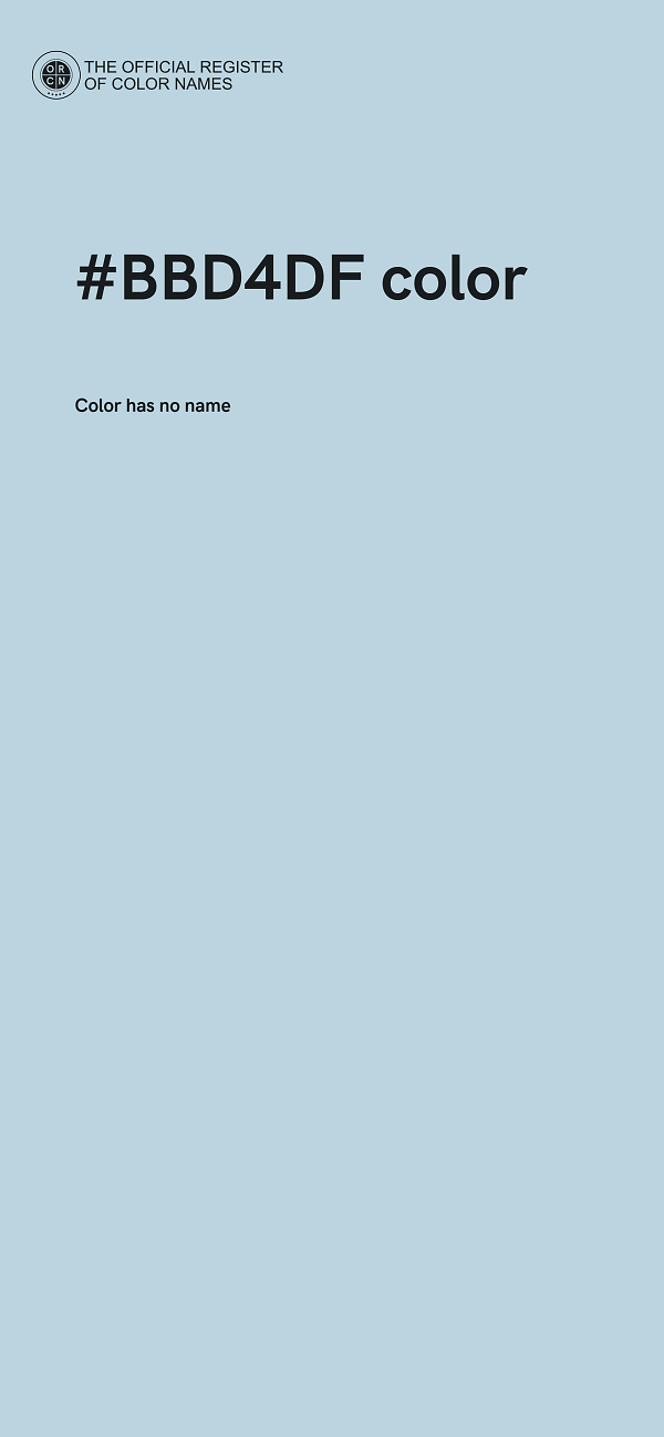 #BBD4DF color image