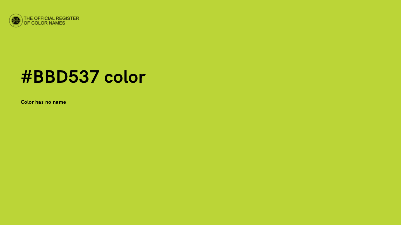 #BBD537 color image