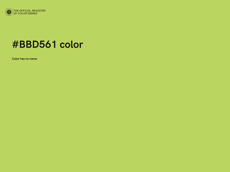 #BBD561 color image