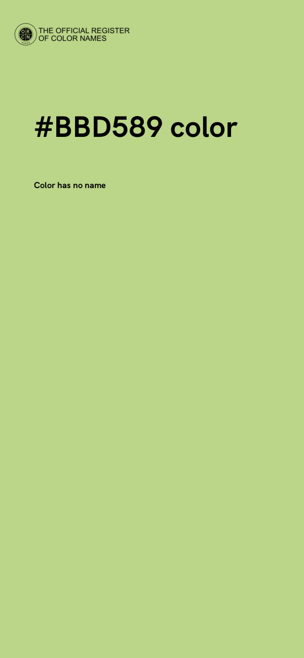 #BBD589 color image