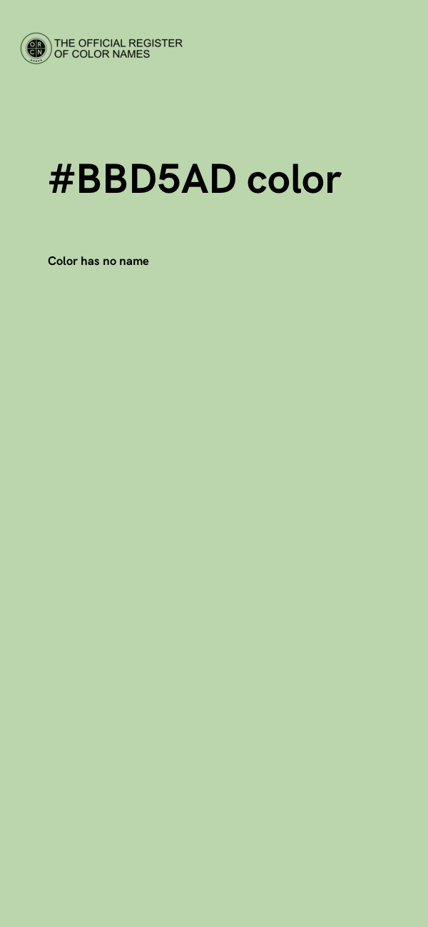 #BBD5AD color image