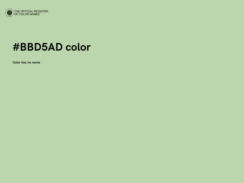 #BBD5AD color image