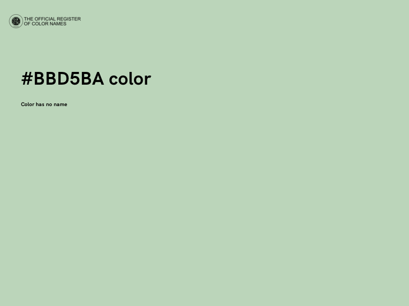 #BBD5BA color image