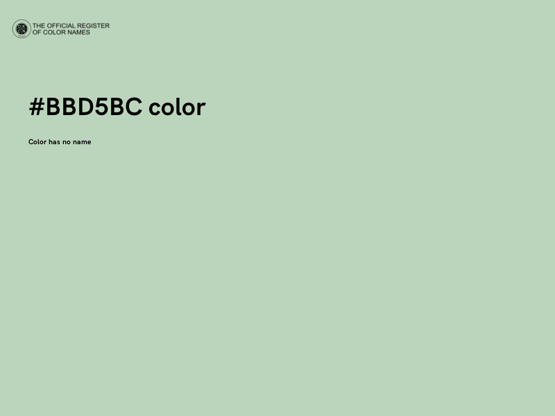 #BBD5BC color image