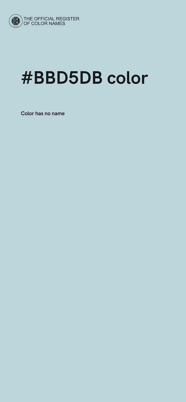#BBD5DB color image