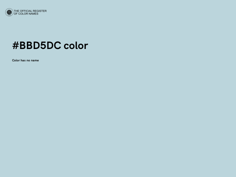 #BBD5DC color image