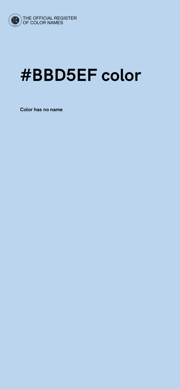 #BBD5EF color image