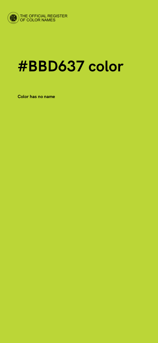 #BBD637 color image