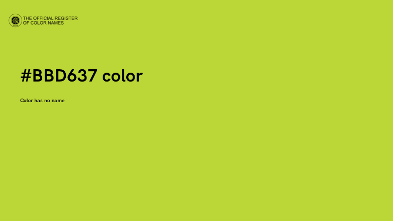 #BBD637 color image