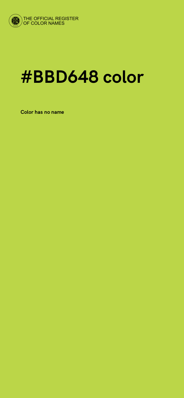 #BBD648 color image