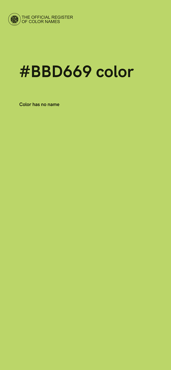 #BBD669 color image