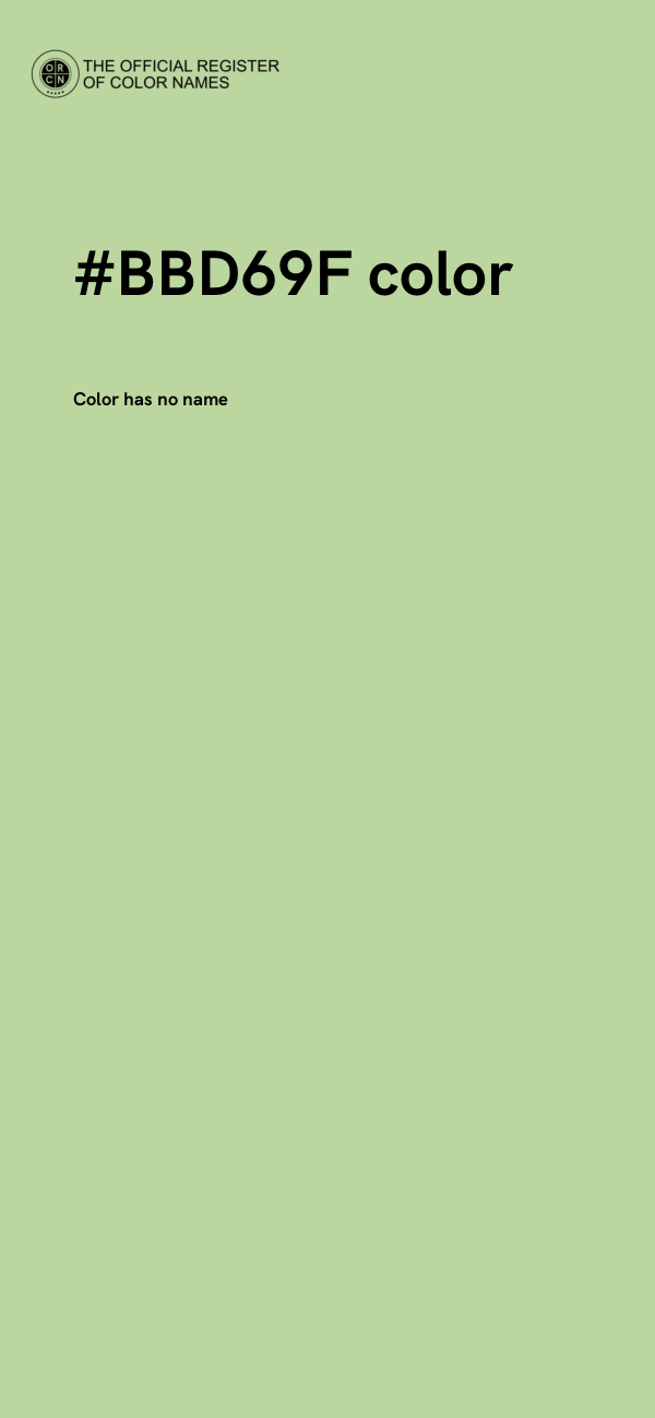 #BBD69F color image