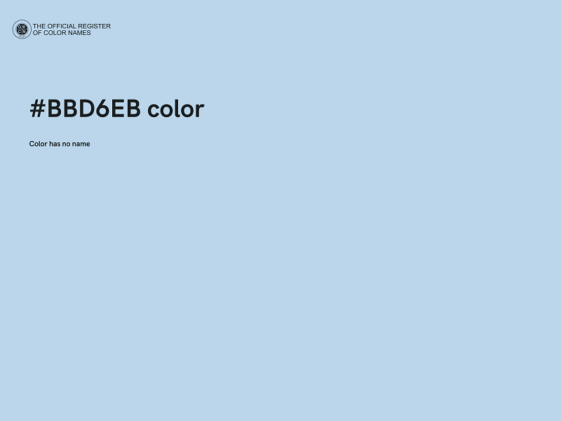 #BBD6EB color image