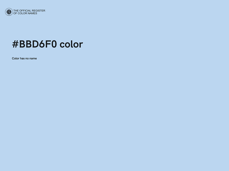 #BBD6F0 color image