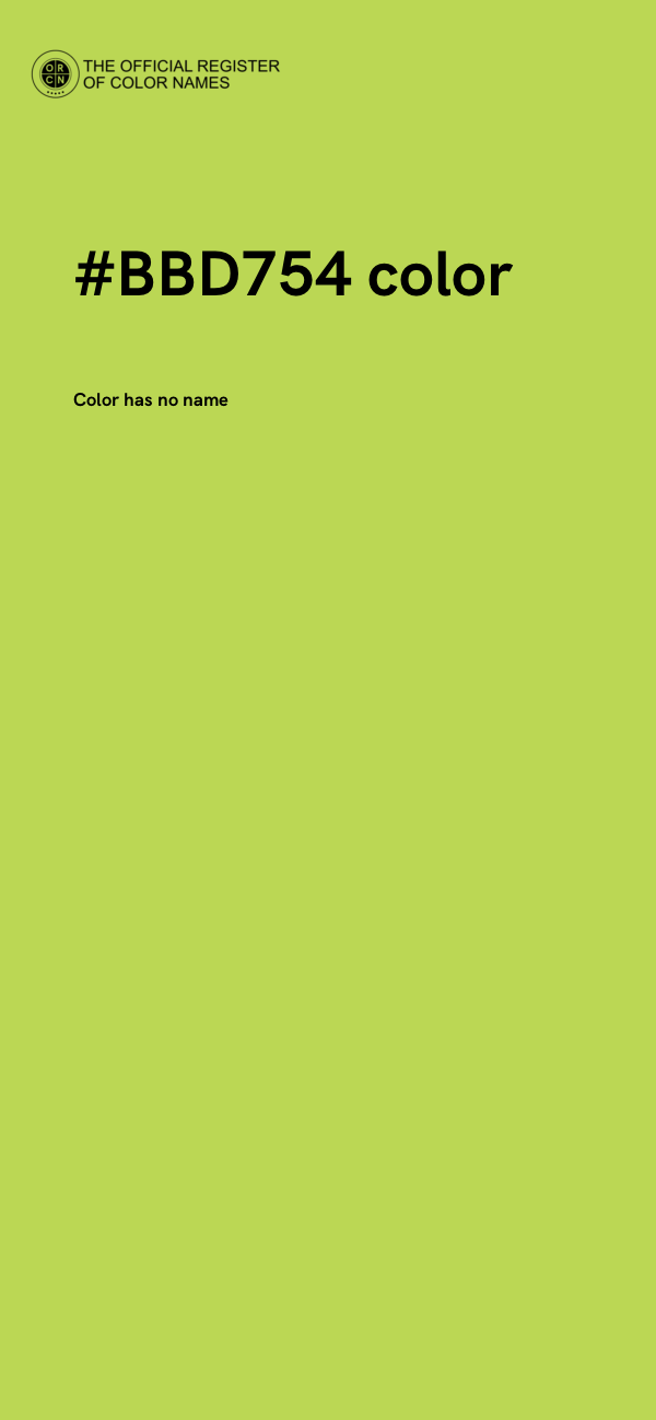 #BBD754 color image