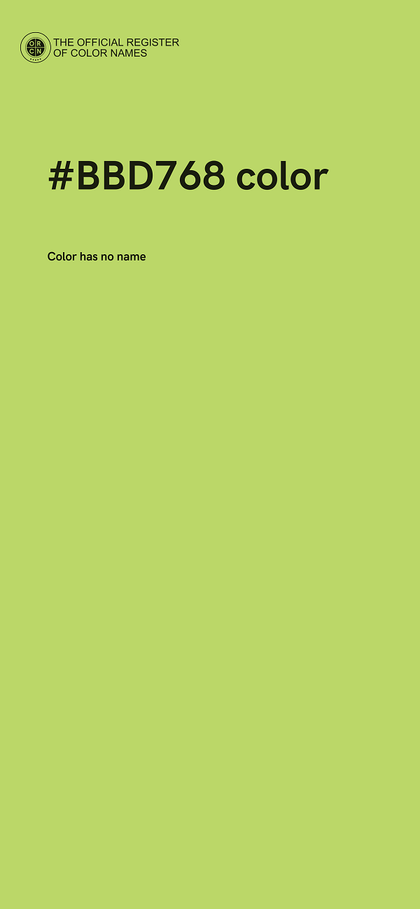 #BBD768 color image