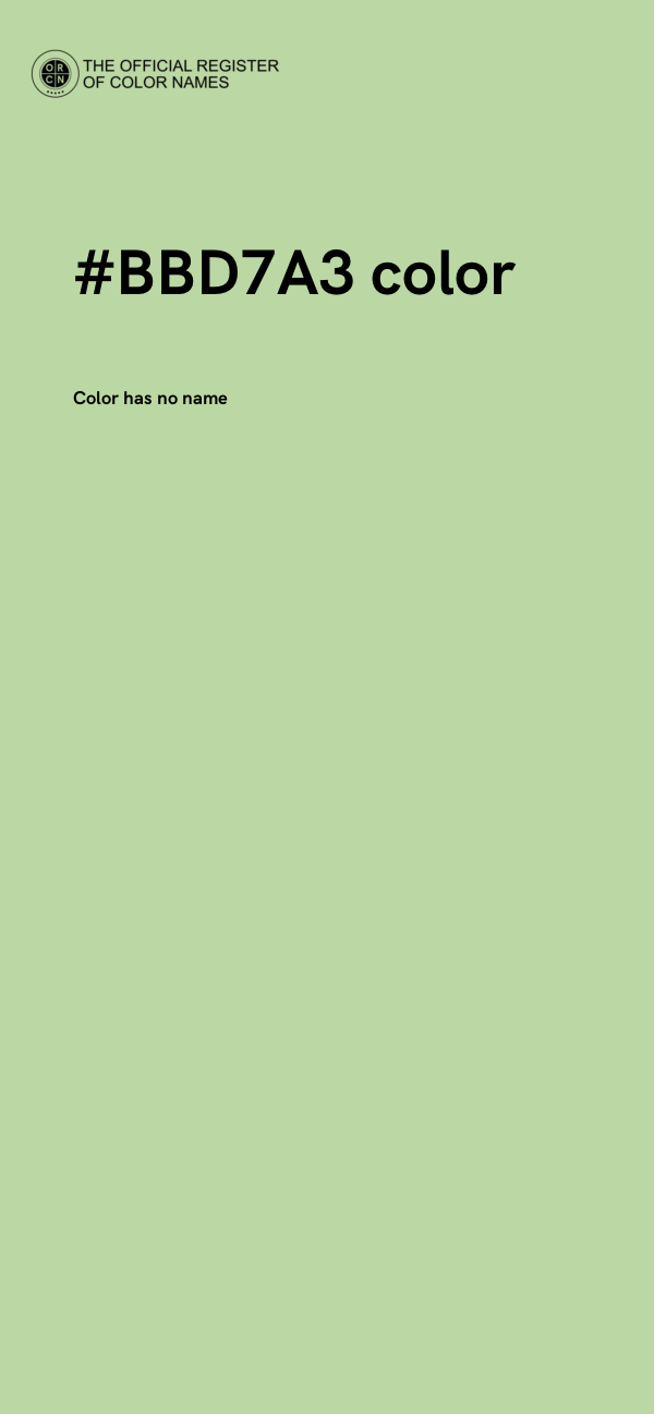 #BBD7A3 color image