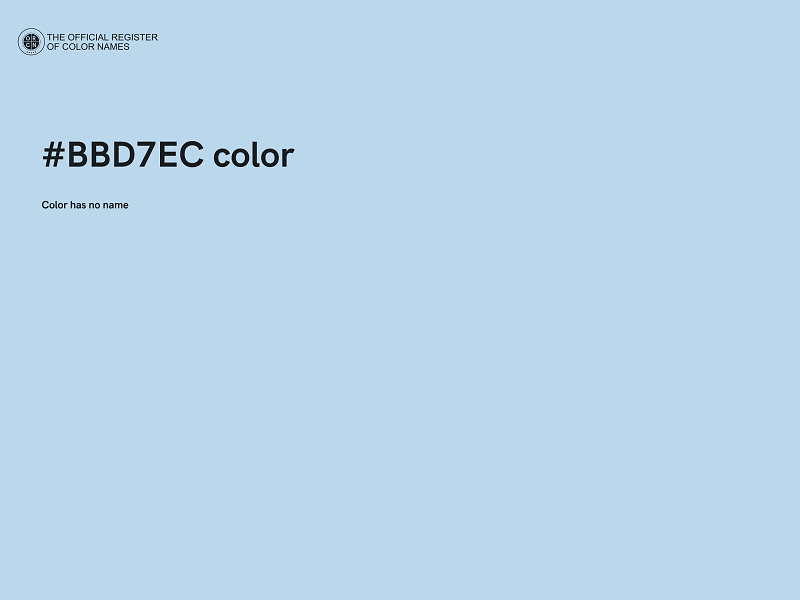 #BBD7EC color image