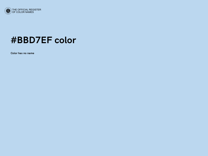 #BBD7EF color image