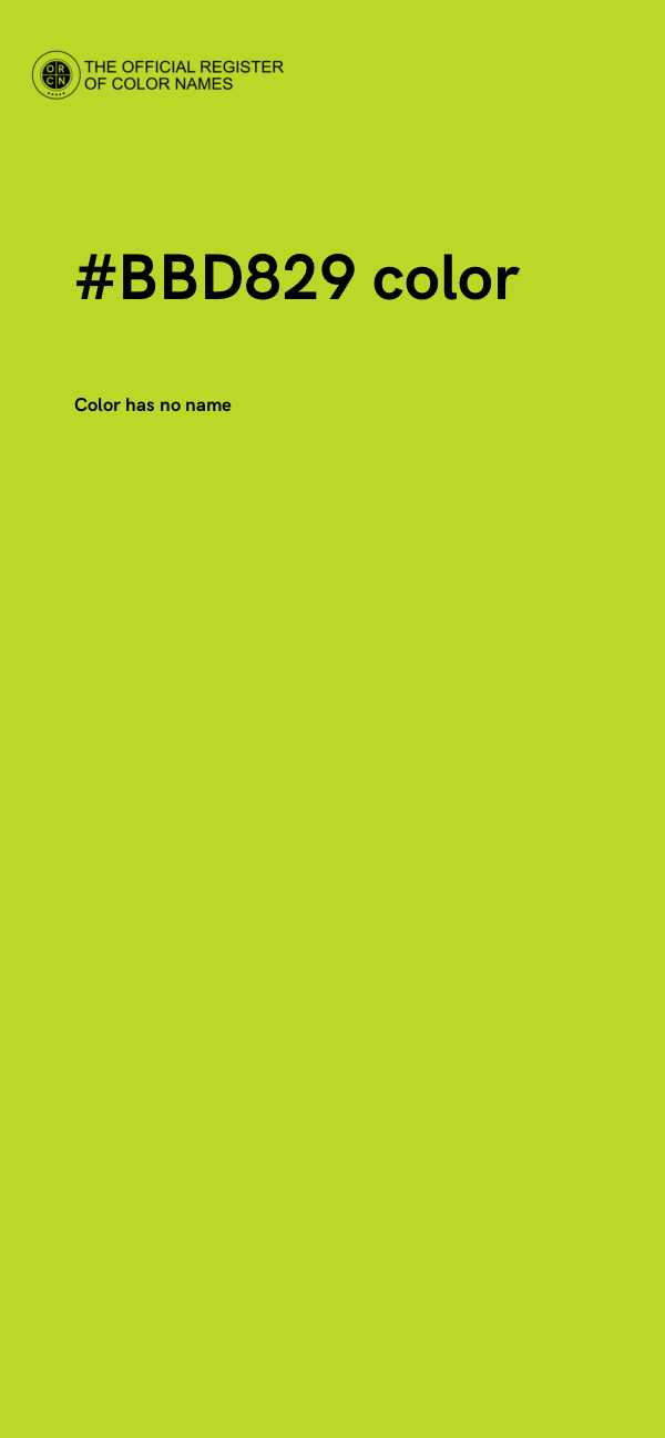 #BBD829 color image