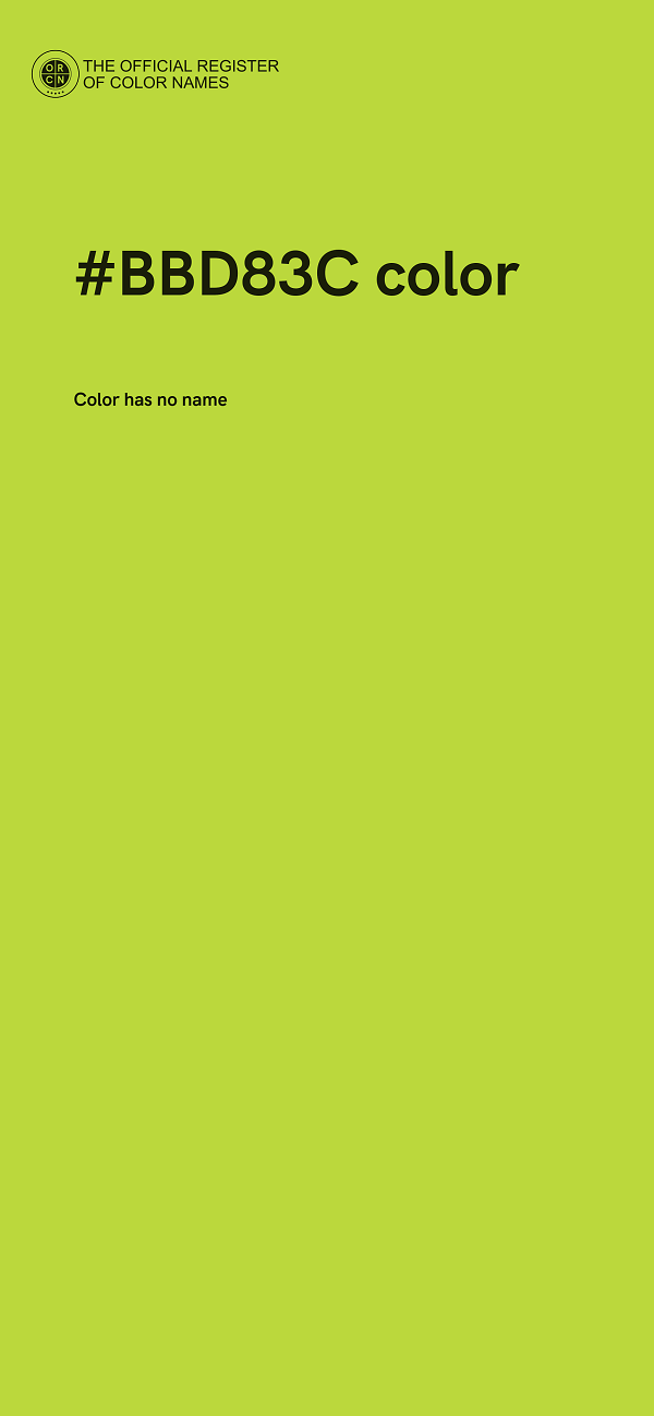 #BBD83C color image