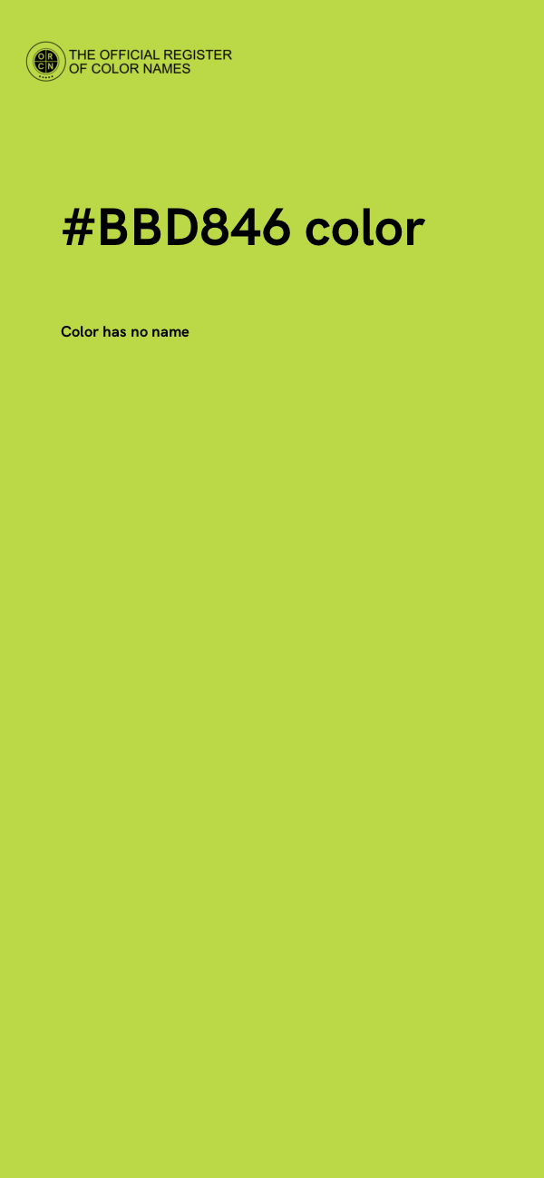 #BBD846 color image