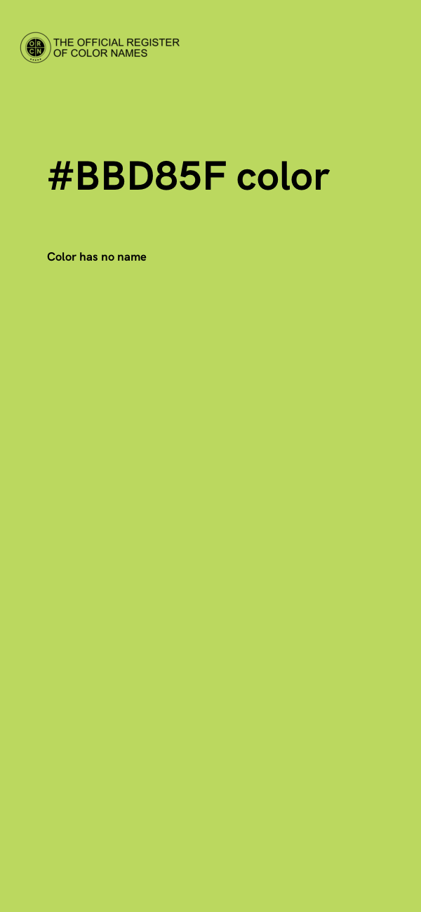 #BBD85F color image
