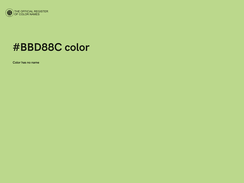 #BBD88C color image