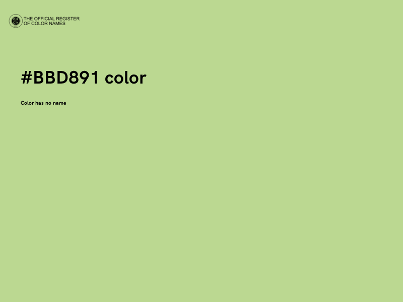 #BBD891 color image