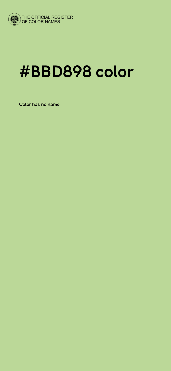 #BBD898 color image