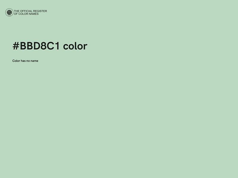 #BBD8C1 color image