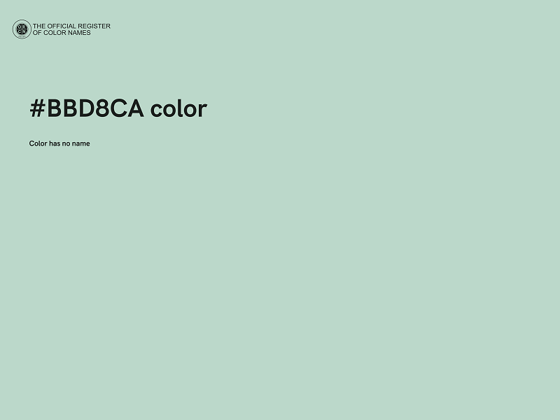 #BBD8CA color image