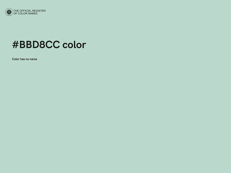 #BBD8CC color image