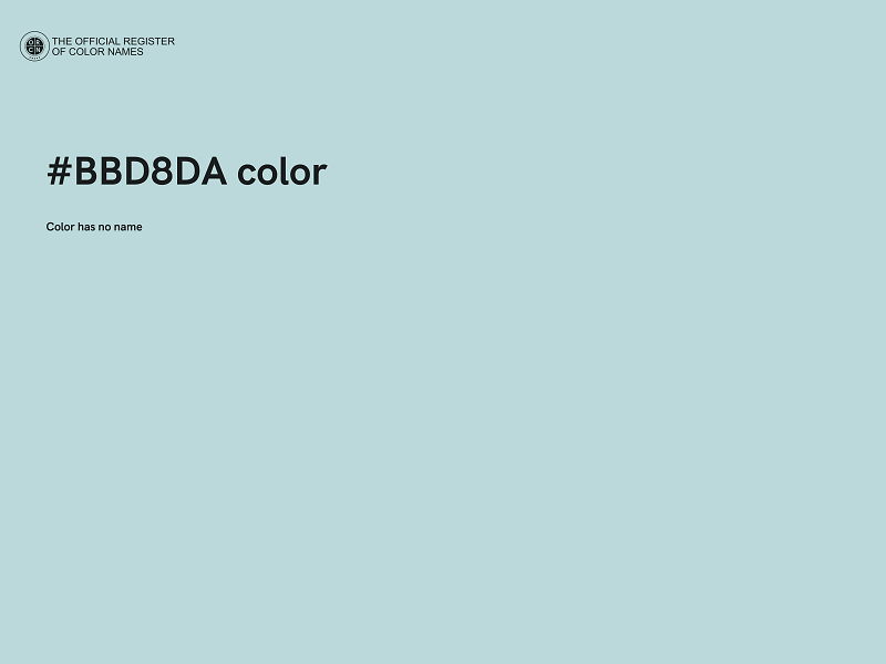 #BBD8DA color image