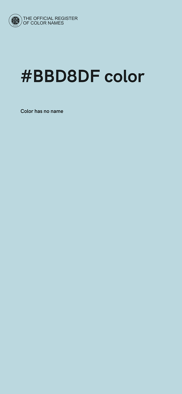 #BBD8DF color image