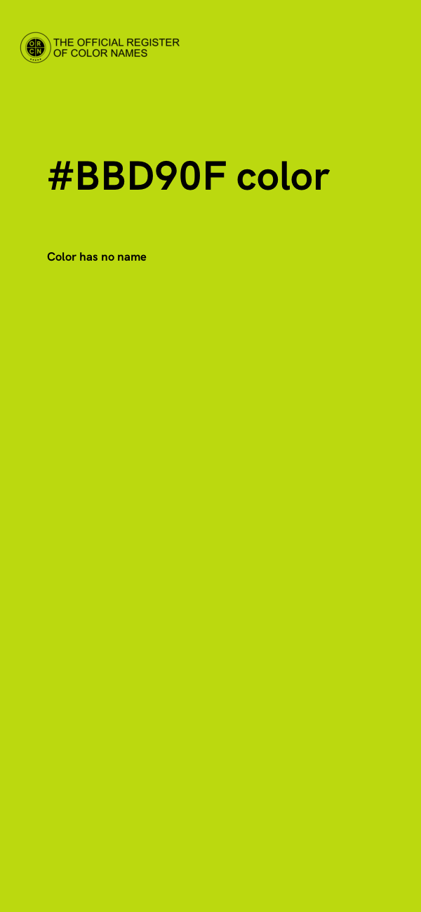 #BBD90F color image