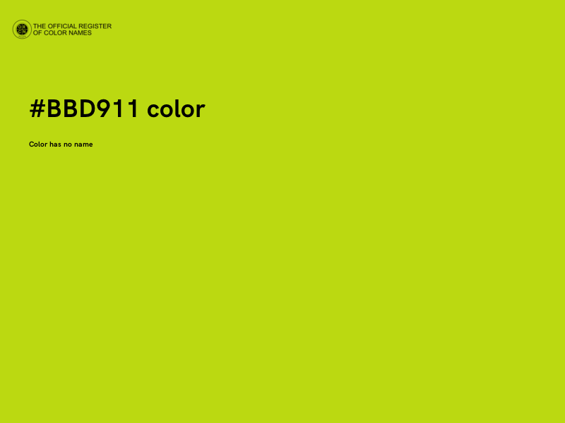 #BBD911 color image