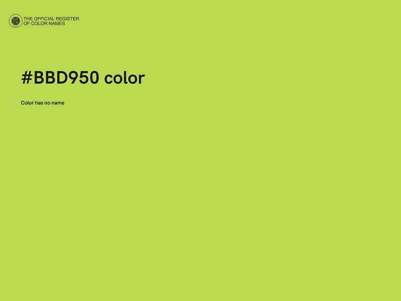 #BBD950 color image