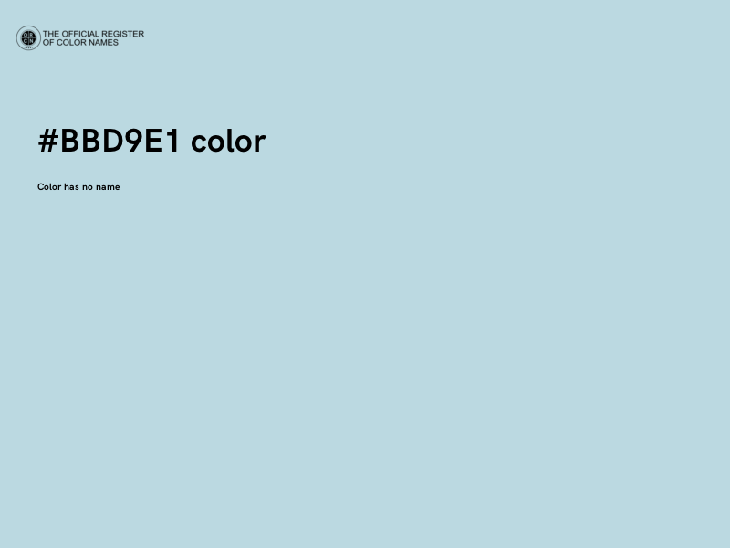 #BBD9E1 color image
