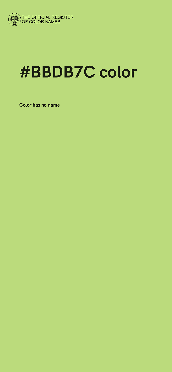 #BBDB7C color image