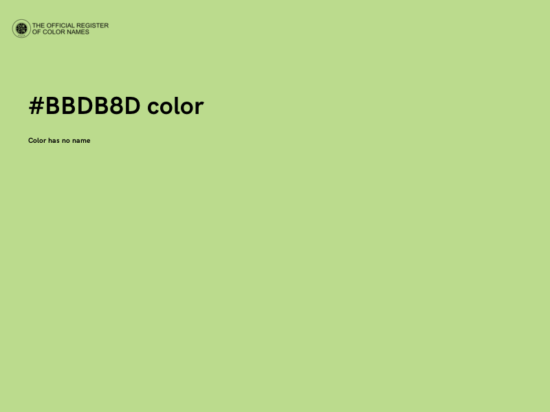 #BBDB8D color image